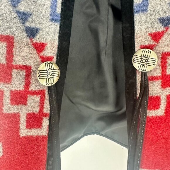 Pendleton Womens Southwestern Wool Vest Small Red/Blue Geometric Pattern USA Fab - Picture 16 of 16